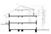 3 Fam.haus, renoviert, ruhig, Waldrand, Heizung 2018, PV + Speicher, Garagen, ohne Mieter LESEN - Schnittzeichnung